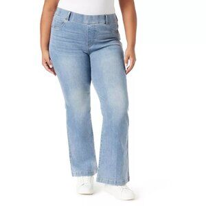 Plus Size Gloria Vanderbilt Shape Effect Pull On Flare Jeans, Size: 24W, L/Blue